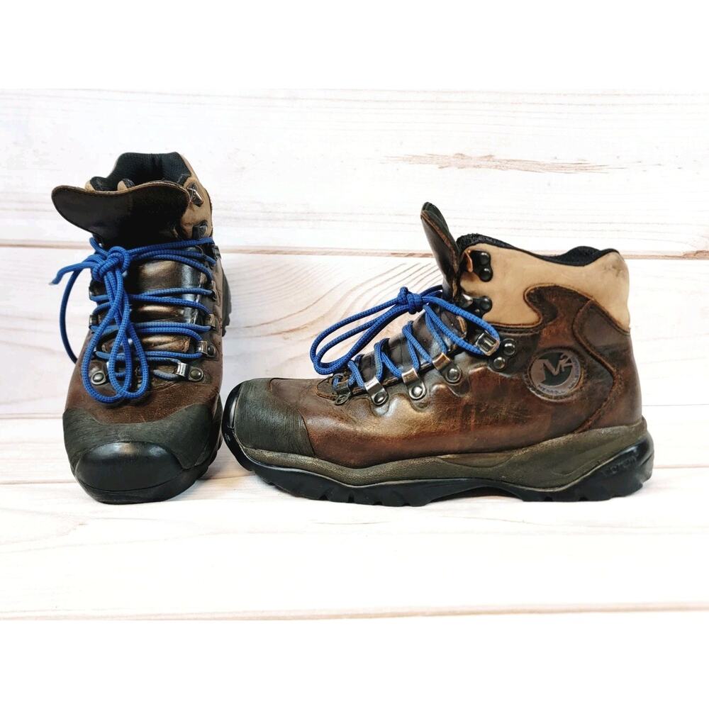 Vintage MERRELL M2 Super Light Leather Hiking Boots Womens Size 8 Brown